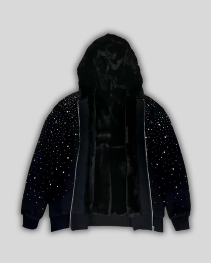 Diamonds Hoodie Zip (Flece)