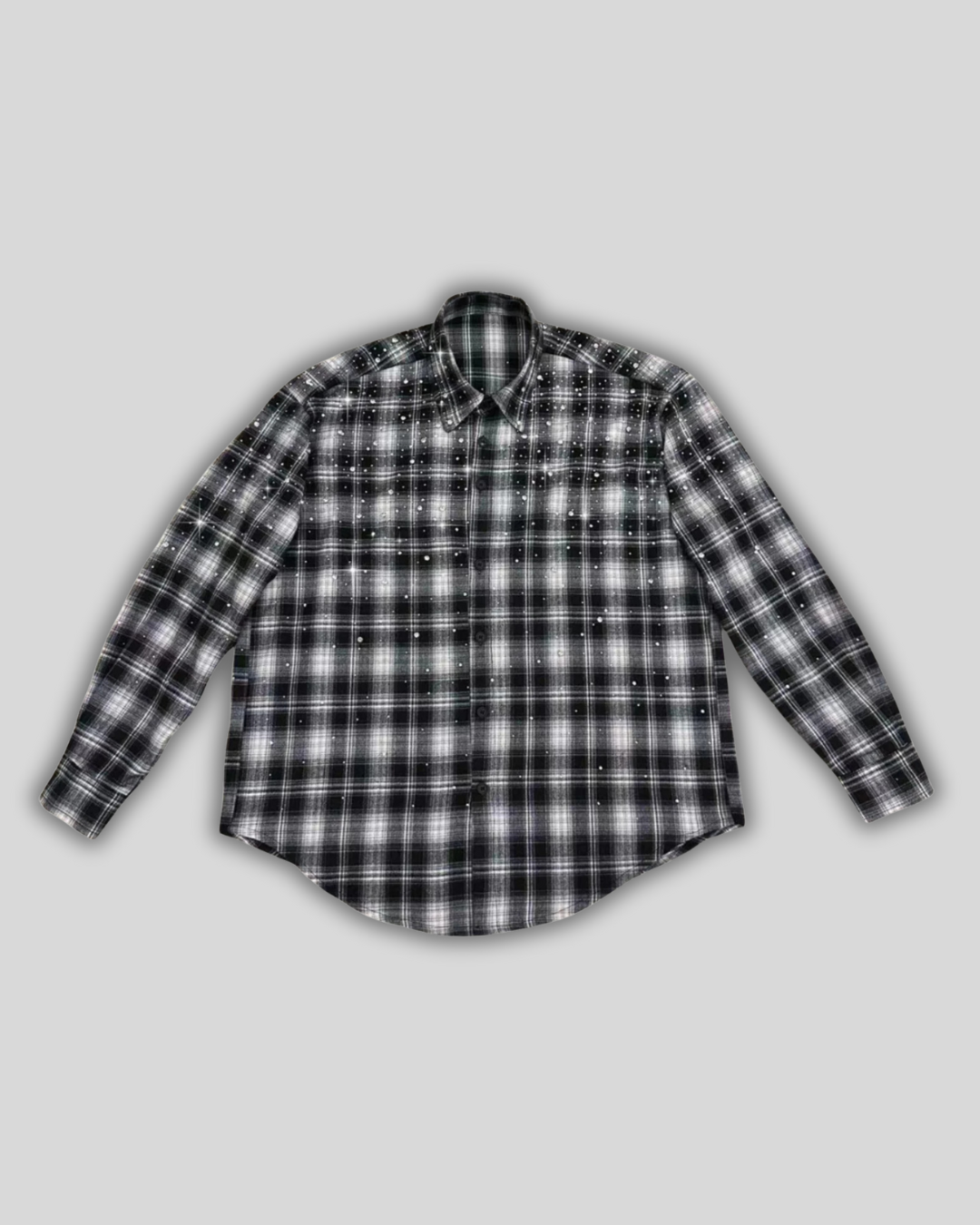 Plaid Long Sleeve Shirt Jacket