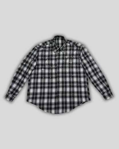 Plaid Long Sleeve Shirt Jacket