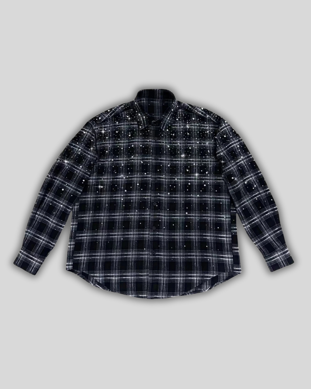Plaid Long Sleeve Shirt Jacket