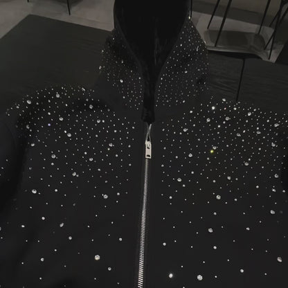 Diamonds Hoodie Zip (Flece)
