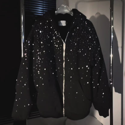 Diamonds Hoodie Zip (Flece)